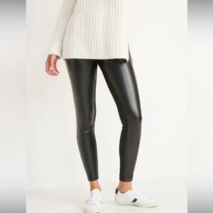 Old Navy Faux Leather Front Pants